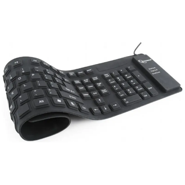 Tastatură Gembird KB-109F-B Black Home and Office, Cu fir photo 3