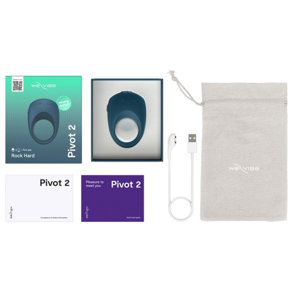 Эрекционное кольцо We-Vibe Pivot 2 Синий  photo 16