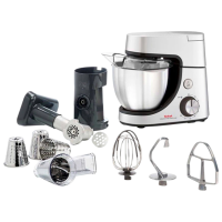 Кухонная машина Tefal QB512D38 Нержавеющая сталь 1100 Вт, Механическое, Количество скоростей: 8