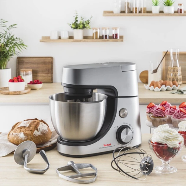 Кухонная машина Tefal QB512D38 Нержавеющая сталь 1100 Вт, Механическое, Количество скоростей: 8 photo 6