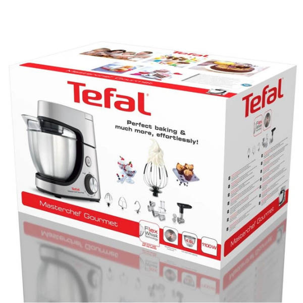 Кухонная машина Tefal QB512D38 Нержавеющая сталь 1100 Вт, Механическое, Количество скоростей: 8 photo 8
