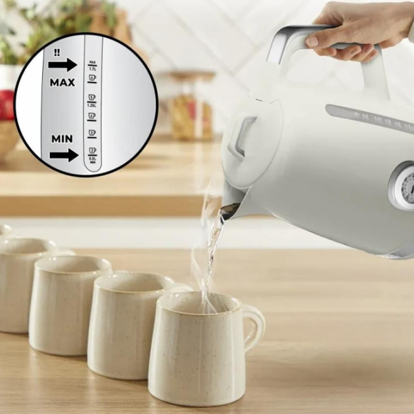 Электрочайник Tefal KO355AE0 Белый 2400 Вт, 1.7л, Внутреннее покрытие: Нержавеющая сталь photo 7
