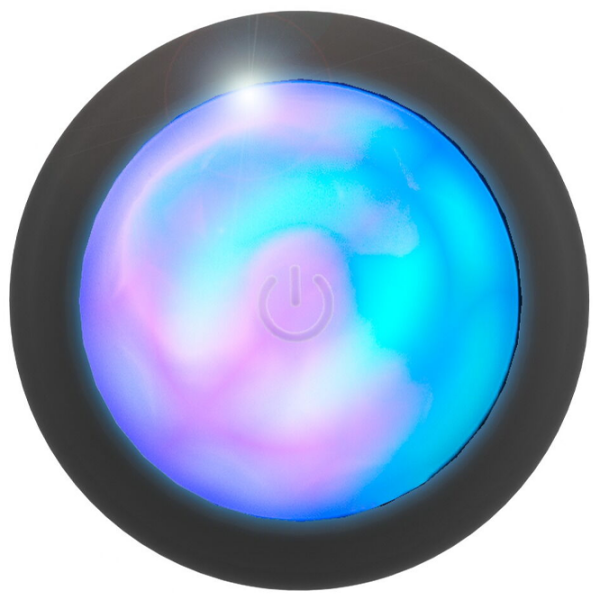 Анальная игрушка ANOS RC Flashing Butt Plug with Vibration RGB Черный  photo 7