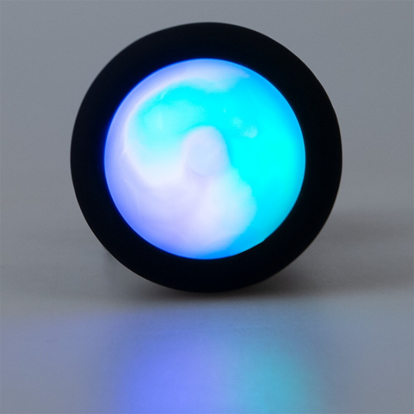 Анальная игрушка ANOS RC Flashing Butt Plug with Vibration RGB Черный  photo 14