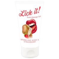 Смазка Lick it Sparkling Wine and Strawberry Клубника 0.05л 