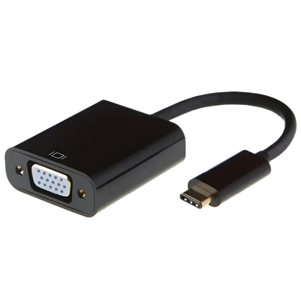 Adaptor APC USB TYPE C to VGA Female Black USB Type-C photo 1