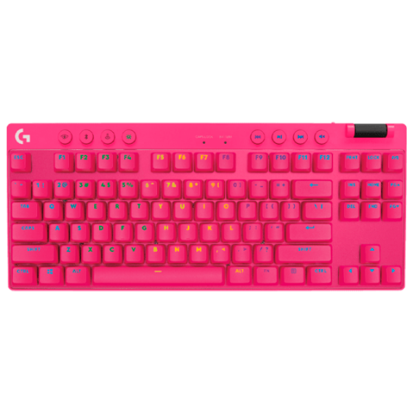 Tastatură Logitech G PRO X Magenta Gaming, Fără fir photo 1