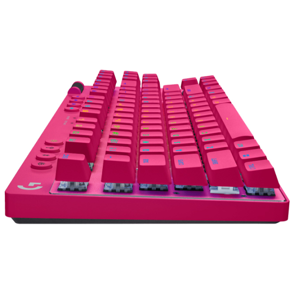 Tastatură Logitech G PRO X Magenta Gaming, Fără fir photo 3