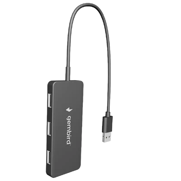 Адаптер Gembird UHB-U2P4-04 Черный USB 2.0 photo 2