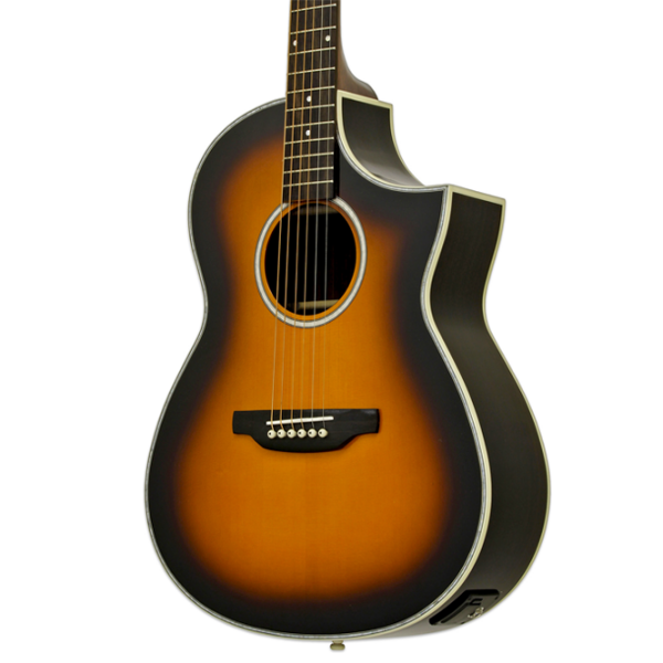 Chitară electro-acustică Aria MSG-02CE Brown Sunburst Dreadnought, 4/4 photo 2
