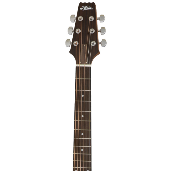 Chitară acustică Aria AF-10 mini Matte Natural Jumbo, 3/4 photo 5