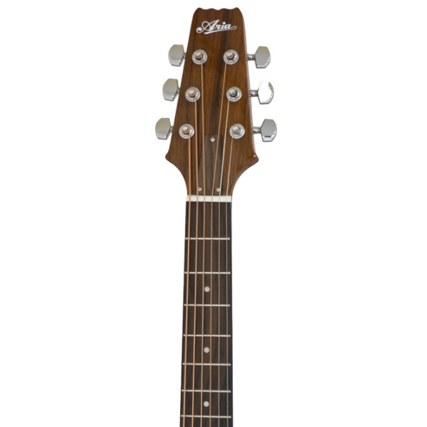 Chitară acustică Aria AF-10 mini Natural Jumbo, 3/4 photo 5