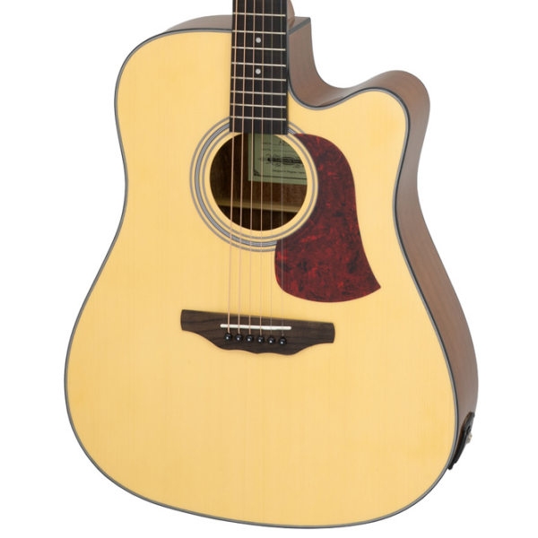 Chitară electro-acustică Aria AD-10CE Natural Dreadnought, 4/4 photo 2