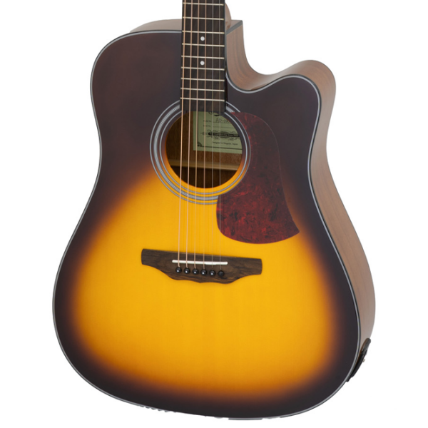 Chitară electro-acustică Aria AD-10CE Tobacco Brown Sunburst Dreadnought, 4/4 photo 2