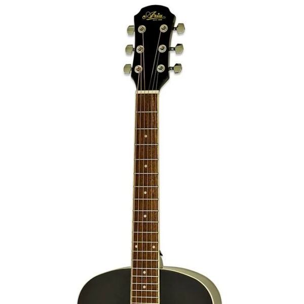 Chitară acustică Aria AFN-15-58 BK Black Dreadnought, 3/4 photo 3
