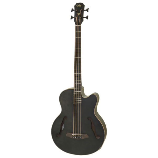 Chitară bas electroacustică Aria FEB-F2M STBK Black Jumbo, 4/4 photo 1