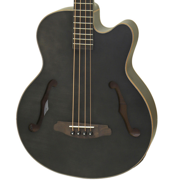 Chitară bas electroacustică Aria FEB-F2M STBK Black Jumbo, 4/4 photo 2