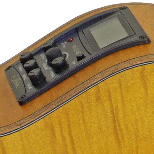 Chitară bas electroacustică Aria FEB-F2M STBR Brown Jumbo, 4/4 photo 6