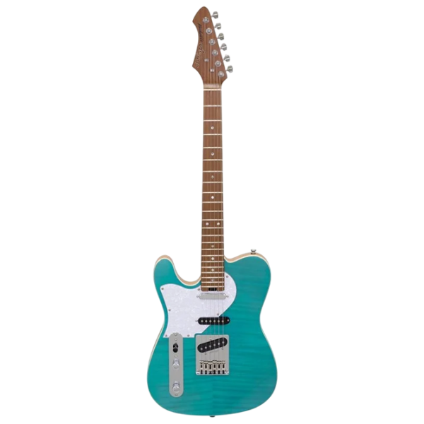Chitară electrică ARIA Pro II 615-MK2 Left
Transparent Aqua Blue , 4/4 photo 1
