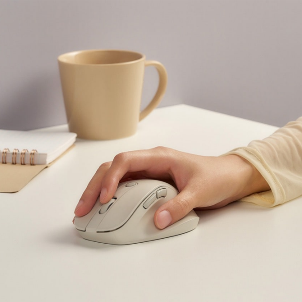 Mouse Asus MD105 Milky White Fără fir, 2400 dpi photo 7