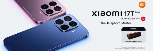 Ia-ți noul Xiaomi 17T sau Xiaomi 17T Pro și primești cadou!