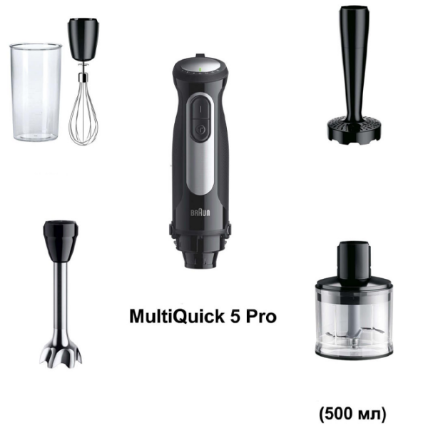 Ручной блендер Braun MultiQuick 5 Pro Черный  photo 4