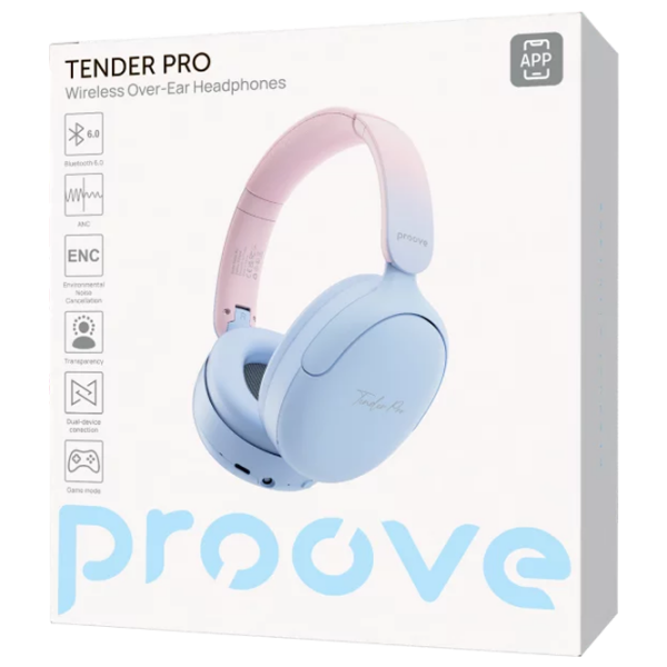 Наушники Proove Tender Pro Синий Беспроводные / Персональный / Полноразмерные photo 5