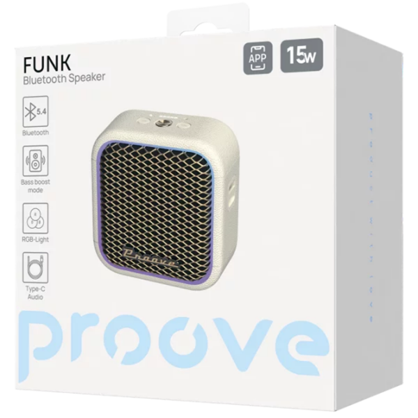 Портативная колонка Proove Funk Бежевый 15 Вт photo 6