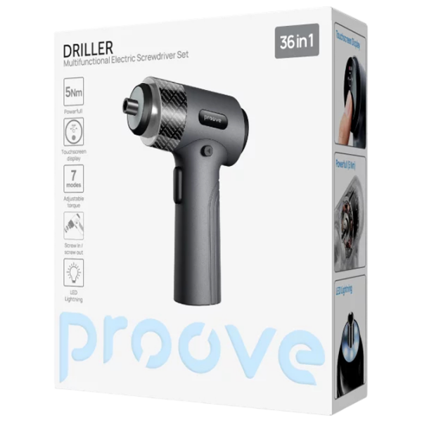 Șurubelnița cu acumulator Proove Driller 36in1 Cantitatea în set: 1 photo 3