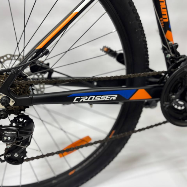 Bicicletă Crosser MT-036 29" 17" Black Orange Aluminiu / Pentru adulți photo 9