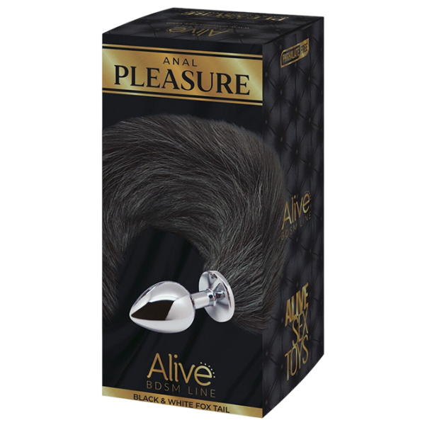Анальная игрушка Alive Alive Black & White Fo Серебряный  photo 1