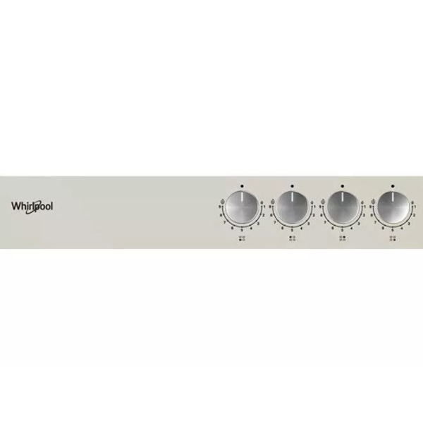 Plită încorporabilă pe gaz Whirlpool GOFL 629/SH EE Beige Inox, Gratare: Fontă photo 2