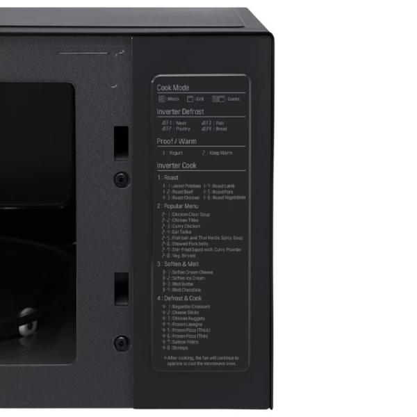 Микроволновая печь LG MH6565DPR Черный С грилем, 25л, 1000 Вт photo 5