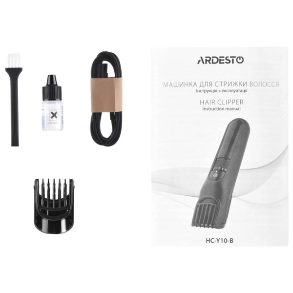 Машинка для стрижки Ardesto HC-Y10-B Черный  photo 6