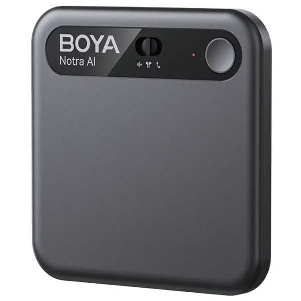 Microfon Boya Notra AI Note Taker & Voice Recorder Black  photo 1