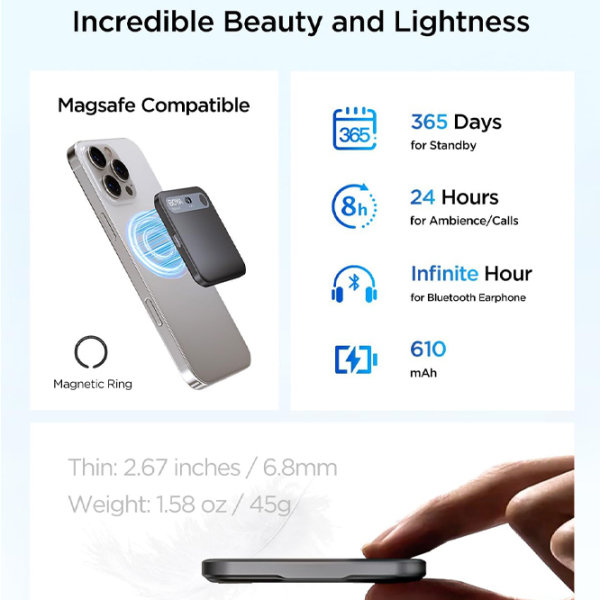Microfon Boya Notra AI Note Taker & Voice Recorder Black  photo 9