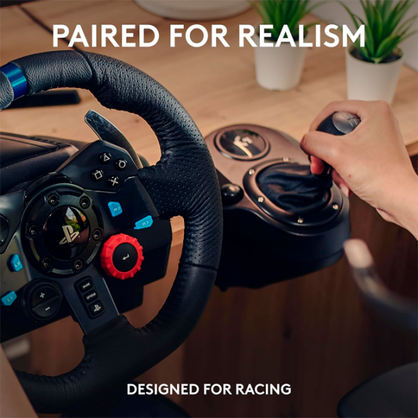 Руль Logitech Driving Force Racing G29 + Driving Force Shifter F Черный Проводная / 21 buttons photo 2