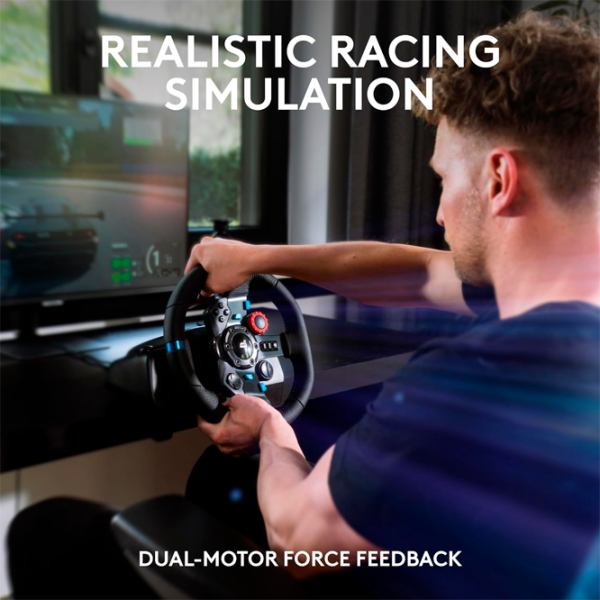 Руль Logitech Driving Force Racing G29 + Driving Force Shifter F Черный Проводная / 21 buttons photo 3