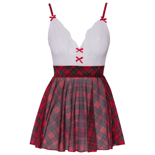 Set lengerie Cottelli Schoolgirl Plaid (M) Red  photo 6