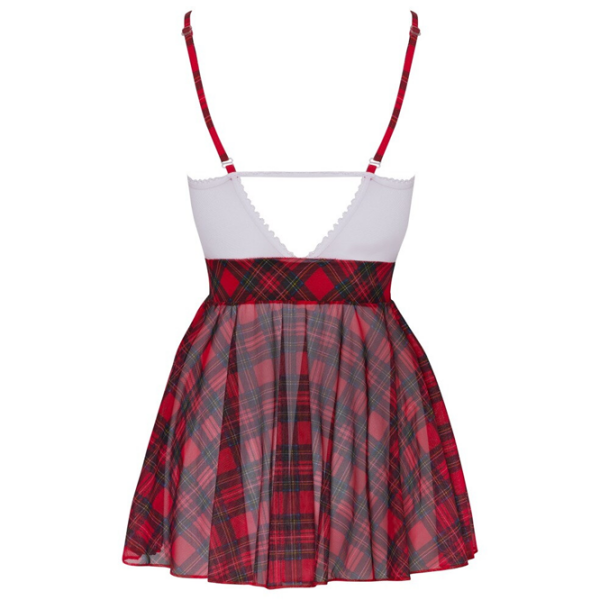 Set lengerie Cottelli Schoolgirl Plaid (M) Red  photo 7