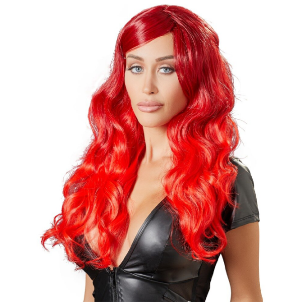 Парик Cottelli Wig Long Красный  photo 3