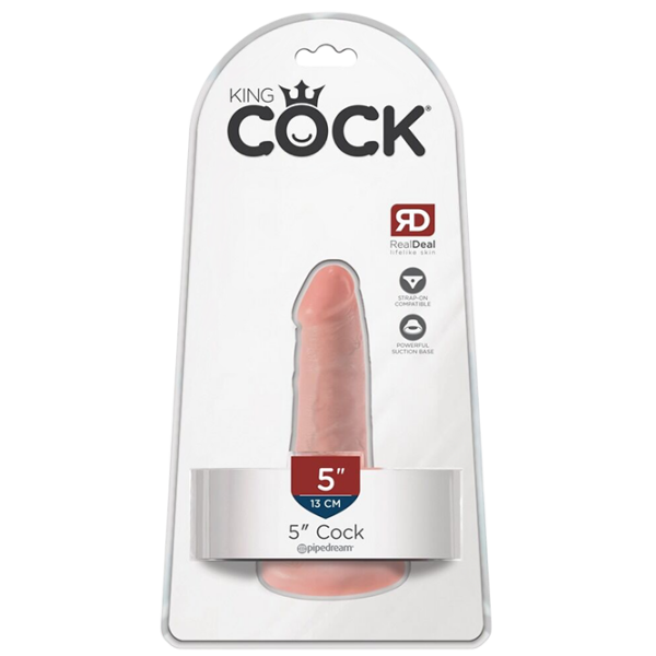 Дилдо King Cock 5" Cock (14 см) Бежевый  photo 1