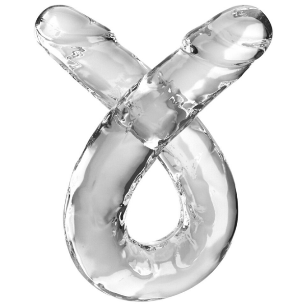 Дилдо King Cock Clear 18" Double (46 см) Прозрачный  photo 3
