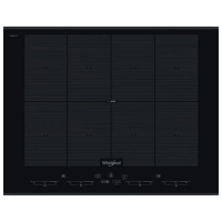 Plită încorporabilă cu inducție Whirlpool SMO 658C/BT/IXL Black Vitroceramică, 7400 W