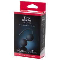 Вагинальные шарики Fifty Shades of Grey Tighten and Tense Silicone Jiggle Balls (2шарика) Черный 