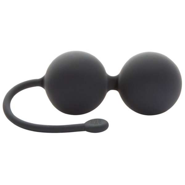 Вагинальные шарики Fifty Shades of Grey Tighten and Tense Silicone Jiggle Balls (2шарика) Черный  photo 3