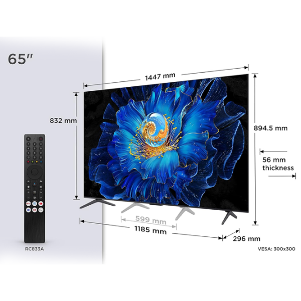 Televizor TCL 65C61KS Smart TV 4K Black 65" | QD MiniLED | 4K photo 5