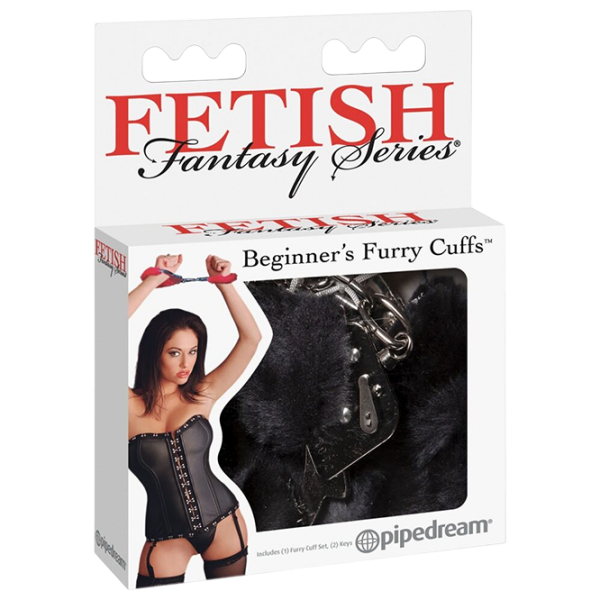 Наручники Fetish Fantasy Beginner's Furry Cuffs Черный  photo 1