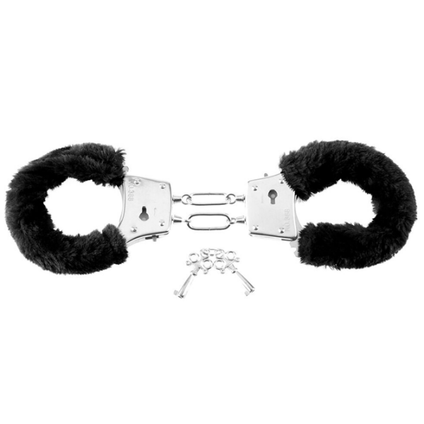 Наручники Fetish Fantasy Beginner's Furry Cuffs Черный  photo 2