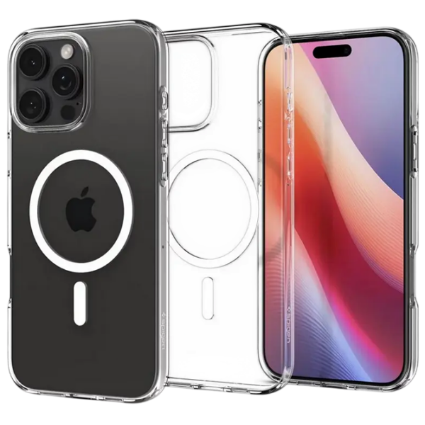 Чехол для смартфона Apple iPhone 16 Pro (Liquid Crystal) White Прозрачный Spigen, ТПУ, Back